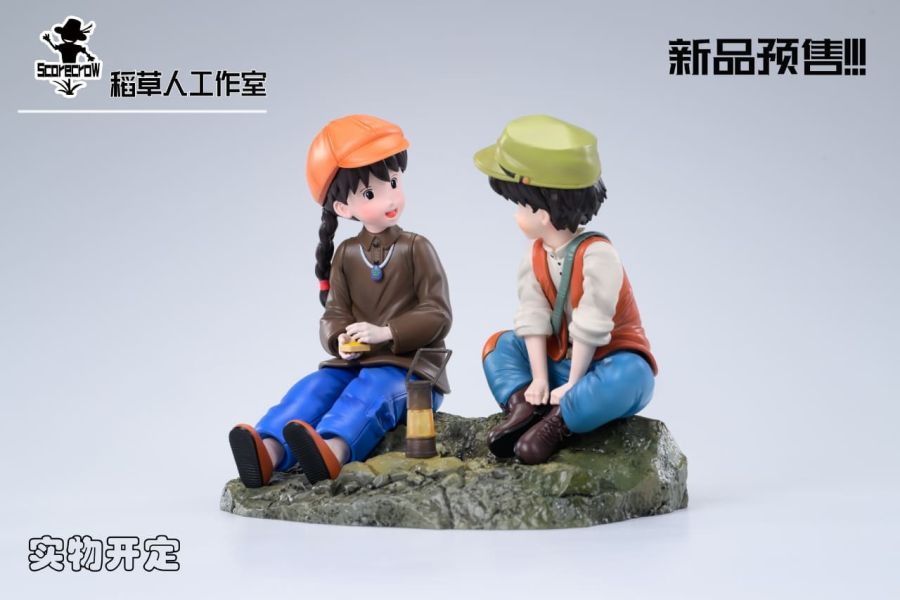 【預定】稻草人 天空之城 油燈旁的希達與巴魯 