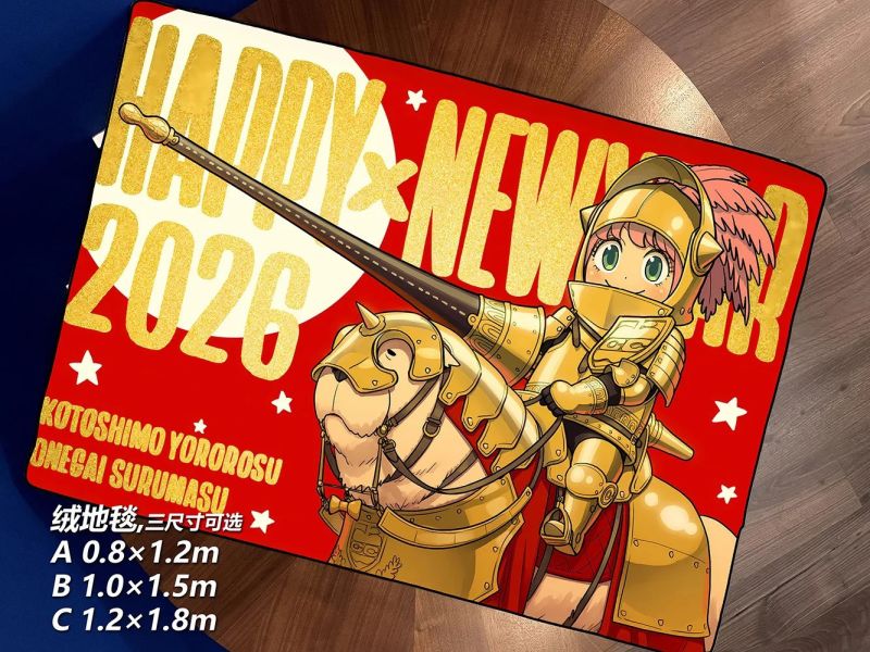 【海外代購】千鳥社 《阿尼亞 馬年騎士》間諜過家家午睡毯地毯裝飾畫 午睡毯 地毯 