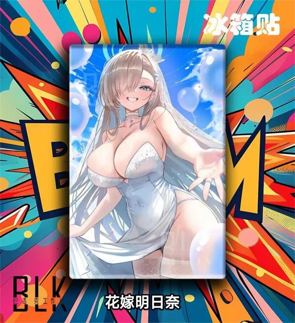 【海外代購】巴洛克 《警官明日奈》一之瀨明日奈邦妮蔚藍檔案裝飾畫/冰箱貼 