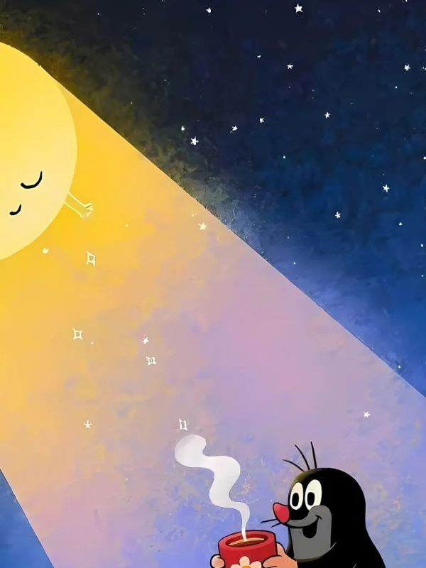 【海外代購】星空 《月光小鼴鼠》懷舊動畫小鼴鼠妙妙奇遇記裝飾畫 