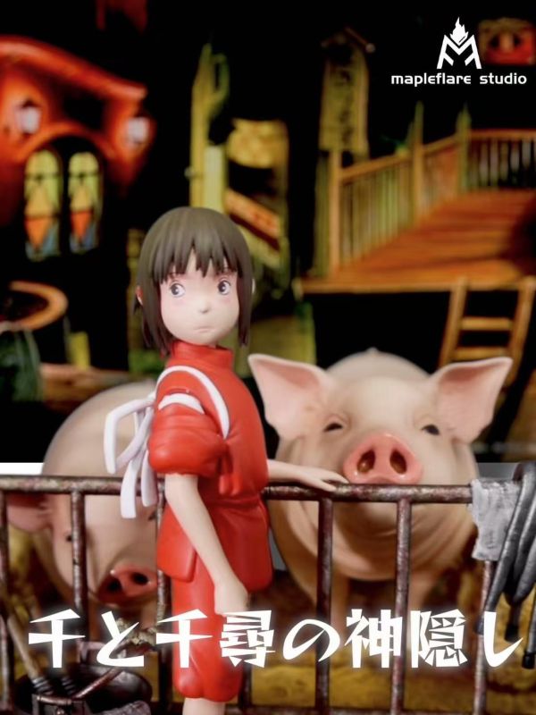 【預定】楓焰 神隱少女系列 電影封面 千尋與父母 