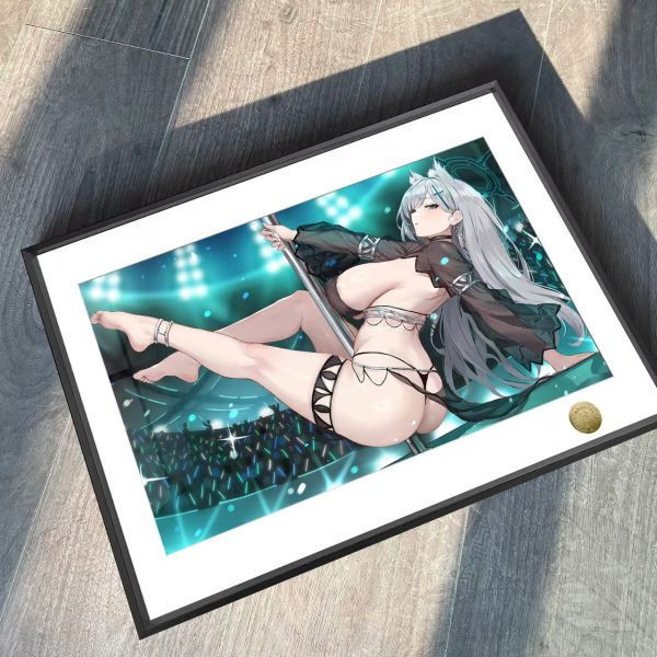 【海外代購】皇呱 《蔚藍檔案白子》阿拜多斯對策委員會突擊隊長砂狼白子裝飾畫 