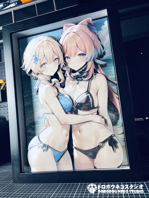 【海外代購】泥棒貓 DSGS-002 螢&珊瑚宮心海 立體裝飾畫 