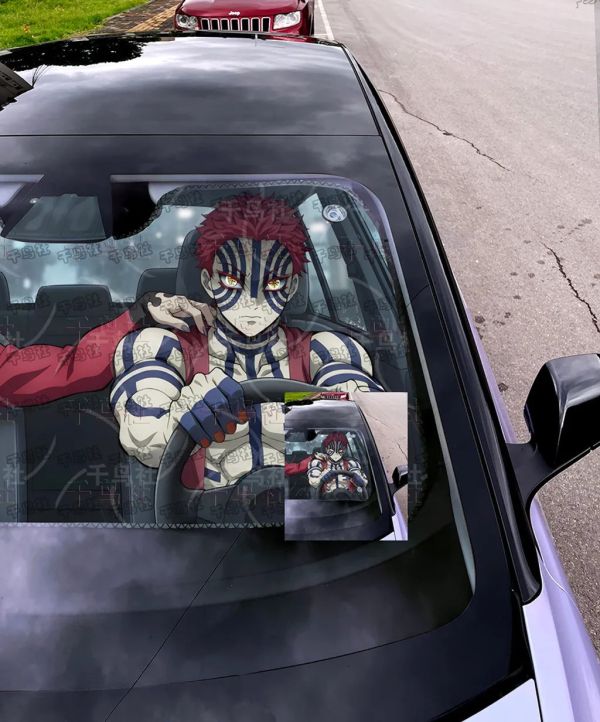 【海外代購】千鳥社 《汽車前擋遮陽-猗窩座和童磨》鬼滅之刃無限城 
