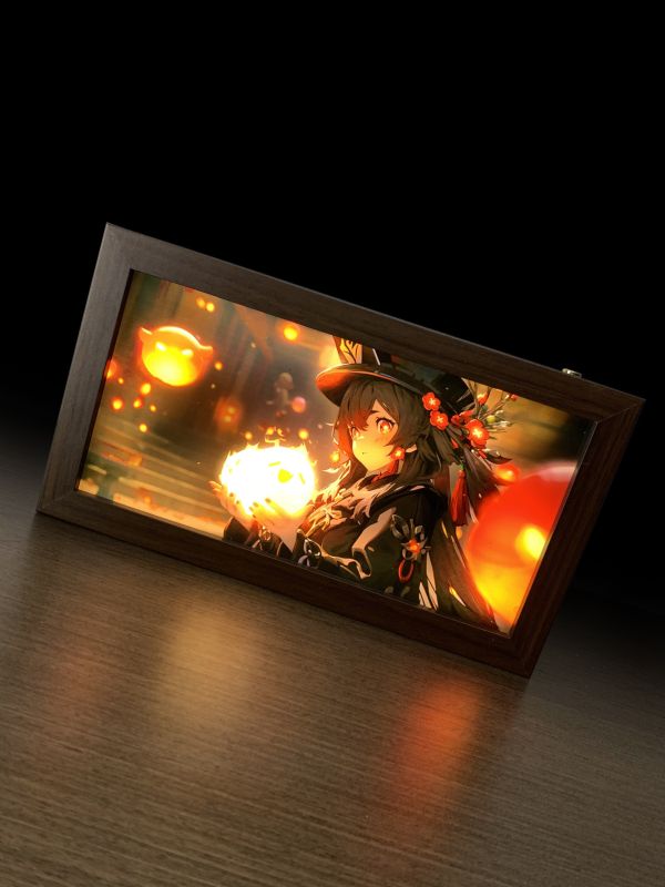 【海外代購】神秘畫廊 Desktop Art 黑色科技光導 胡桃 裝飾畫 