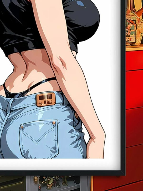 【海外代購】巴洛克 《微笑18號》拉姿麗七龍珠裝飾畫冰箱貼 