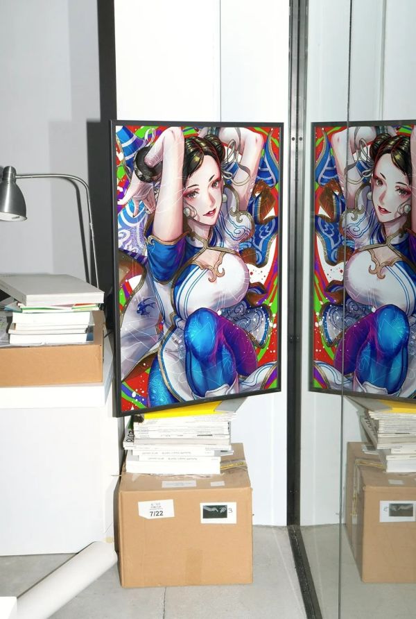 【海外代購】千鳥社 《春麗-餓狼傳說》拳皇街頭霸王午睡毯地毯裝飾畫 