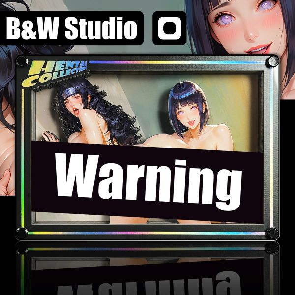 【R18-海外代購】黑白畫映 B&W Ben's Delusion Ben的妄想世界系列桌面裝飾卡磚第三十五彈 夕日紅×日向雛田 HCCBC-035 