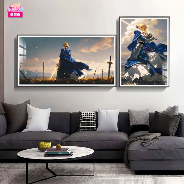 【海外代購】阿喵畫社 fate吾王背影 勝利之姿 橫豎宮格組合裝飾畫 