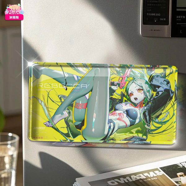 【海外代購】阿喵畫社 酸性物質 賽博露西 邊緣行者 新品12k全景高清裝飾畫 發光滑鼠墊 床頭地墊 冰箱貼 