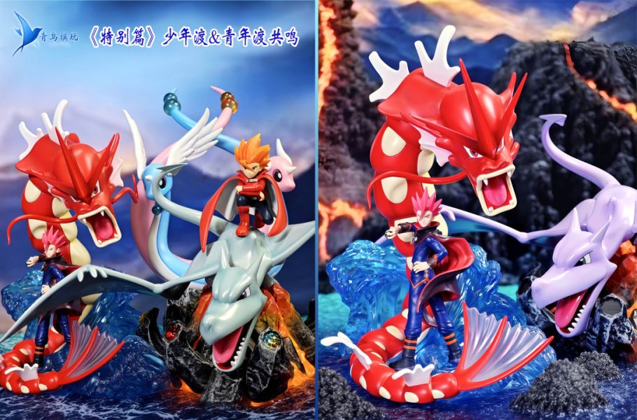 【海外代購】青鳥模玩 四天王渡龍系戰隊 第三彈 1/20化石翼龍 紅蓮島 特別篇初代八枚徽章 