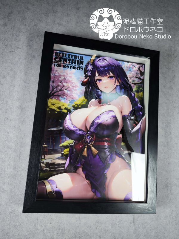 【海外代購】泥棒貓 DSDX-008 Genshin Impact 雷電將軍 可月兌立體畫 