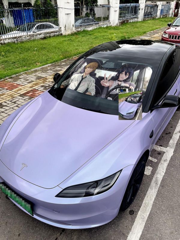 【海外代購】千鳥社 《汽車前擋遮陽－蕾塞與電次 雙人》 二次元汽車遮陽防曬前擋開車鏈鋸人電鋸人蕾塞電次波奇塔炸彈惡魔 