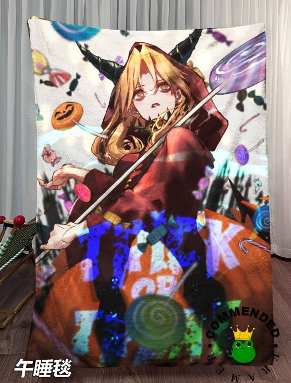 【海外代購】皇呱 《萬聖冥界女神》Fate/Grand Order埃列什基伽勒裝飾畫 午睡毯 地毯 