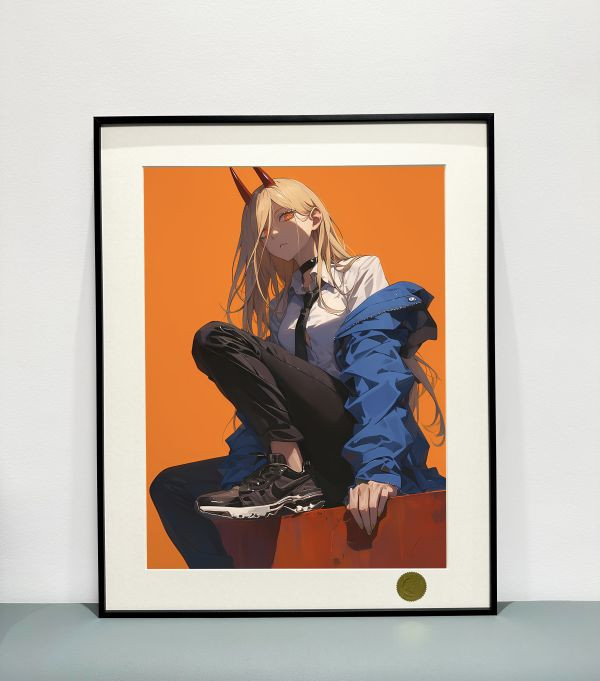 【海外代購】星空 電鋸人power 休閒帕瓦 血魔人 裝飾畫 