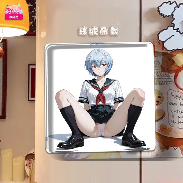 【海外代購】阿喵畫社 動畫冰箱貼第七十九彈EVA校服系列 高透壓克力磁吸冰箱貼 