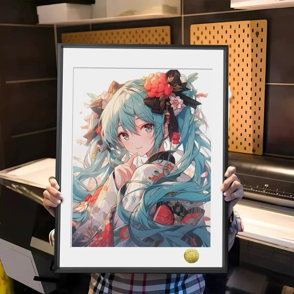【海外代購】皇呱 《可愛和服少女初音》初音未來裝飾畫 午睡毯 地毯 