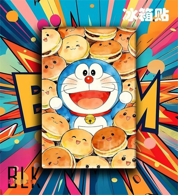 【海外代購】巴洛克 《銅鑼燒哆啦》Doraemon裝飾畫冰箱貼 