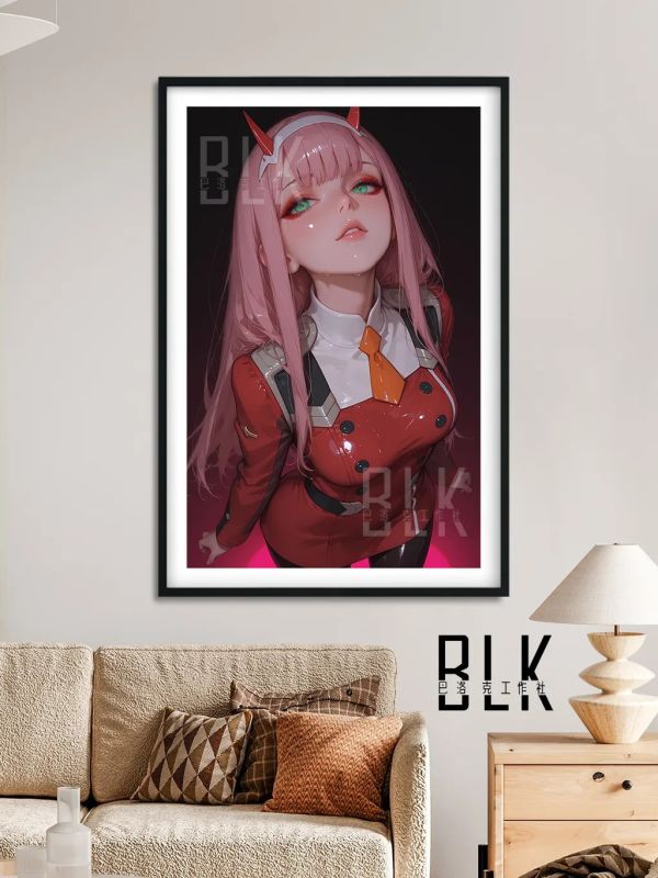 【海外代購】巴洛克 《 仰頭零二》Zero Two國家隊裝飾畫冰箱貼 