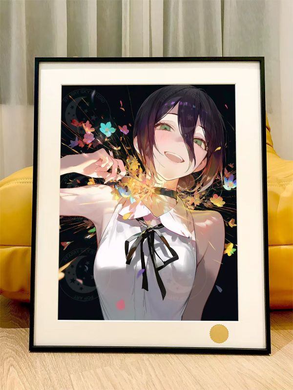 【海外代購】星空 《霹靂塞》電鋸人鏈鋸人Chainsaw Man電次瑪奇瑪帕瓦動畫裝飾畫 