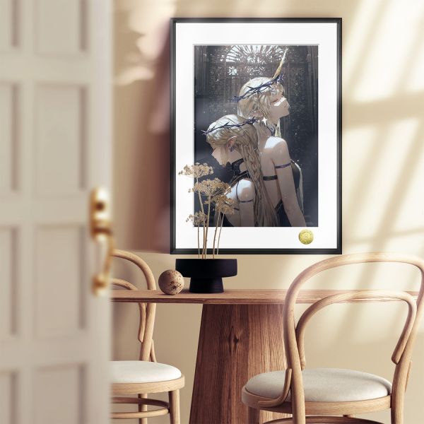 【海外代購】皇呱 《聖女芙露德莉斯》鳴潮卡提希亞流浪騎士芙露德莉斯聖女週邊裝飾畫 午睡毯 地毯 