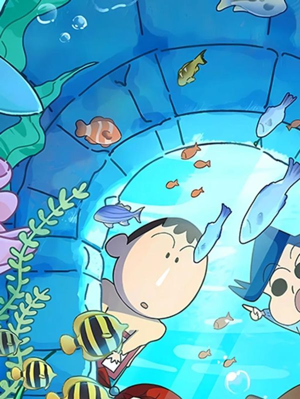 【海外代購】巴洛克 《水世界小新》春日部防衛隊蠟筆小新裝飾畫冰箱貼 