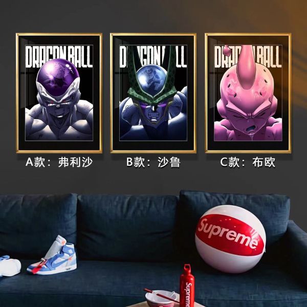 【海外代購】千鳥社《七龍珠三反派》七龍珠弗利薩沙魯布歐潮流裝飾畫 