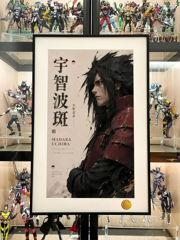 【海外代購】星空 《側顏宇智波斑》火影忍者naruto裝飾畫 