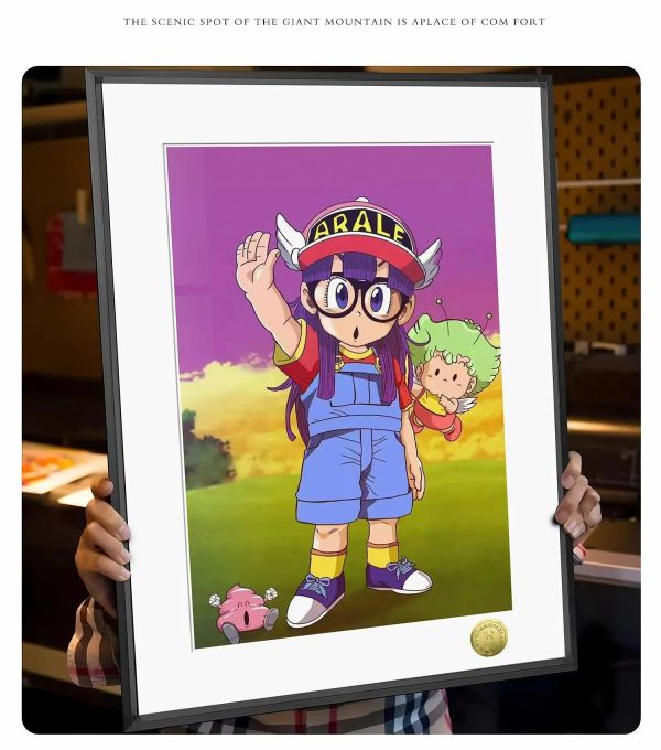 【海外代購】皇呱 《可愛阿拉蕾》阿拉蕾怪博士與機器娃娃裝飾畫 午睡毯 地毯 