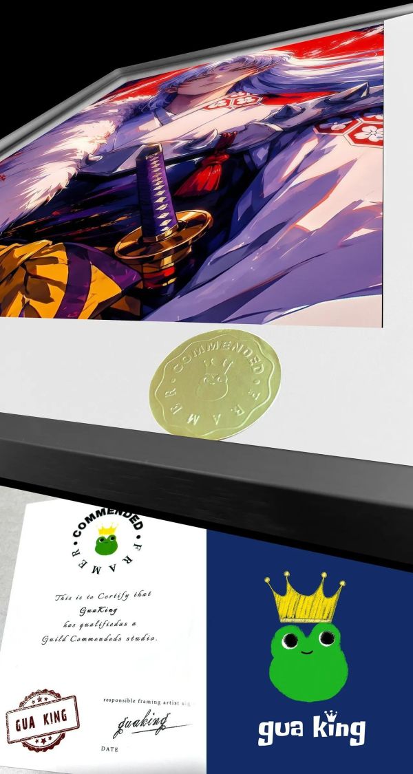 【海外代購】皇呱 《赤月妖尊》犬夜叉殺生丸赤月妖尊裝飾畫 午睡毯  地毯 