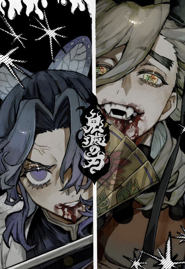 【海外代購】H2 《蝴蝶忍vs童磨》鬼滅之刃無限城篇小忍蟲柱上弦之贒裝飾畫 