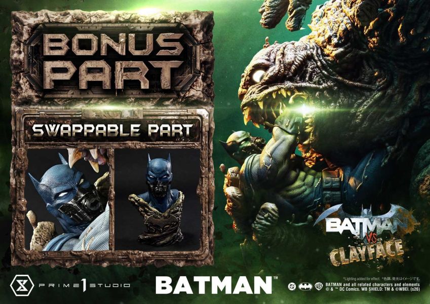 【預定】Prime 1 Studio（P1S） 1/4 蝙蝠俠 VS 泥面人（Batman VS Clayface）場景雕像 DC漫畫 