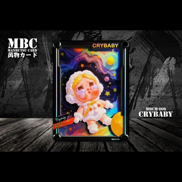 【海外代購】黑白畫映 B&W MBC Manbutsu Card 哭娃 Crybaby 桌面立體裝飾卡磚 