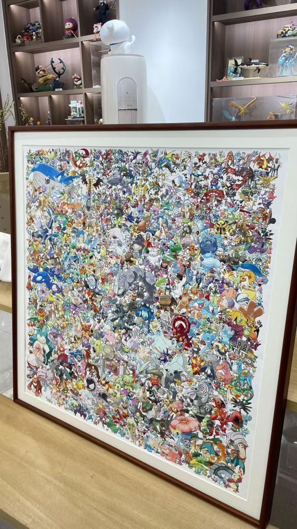 【海外代購】神秘畫廊 原畫師漫啵 寶可夢精靈大合輯復刻畫 