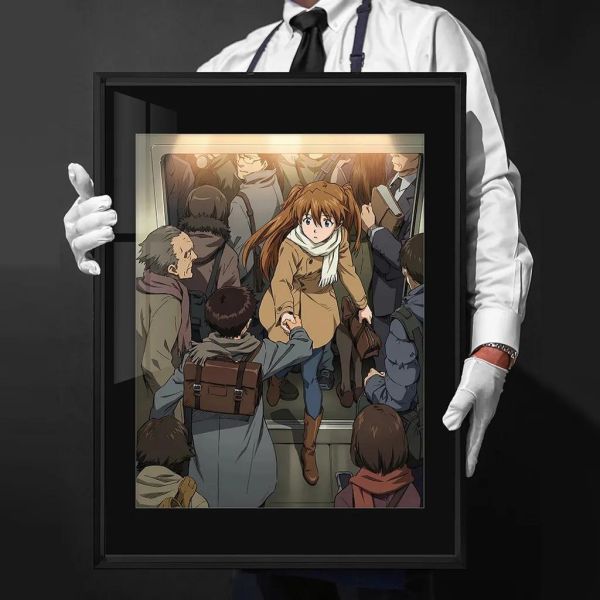 【海外代購】千鳥社《EVA-RETAKE 車站》新世紀福音戰士午睡毯地毯裝飾畫 