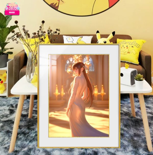 【海外代購】阿喵畫社 展館級 命運石之門 晚宴 牧瀨紅莉棲 8k超清精裱畫 
