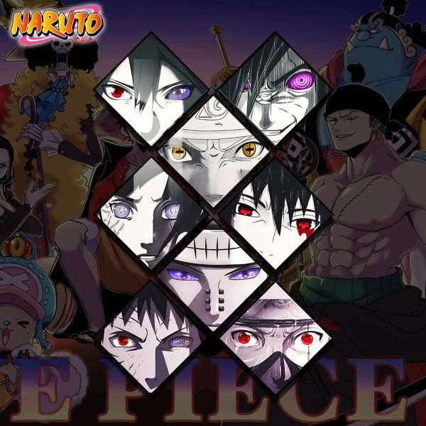 【海外代購】阿喵畫社 輪迴眼八宮格卡磚 手辦牆背景牆八宮格 