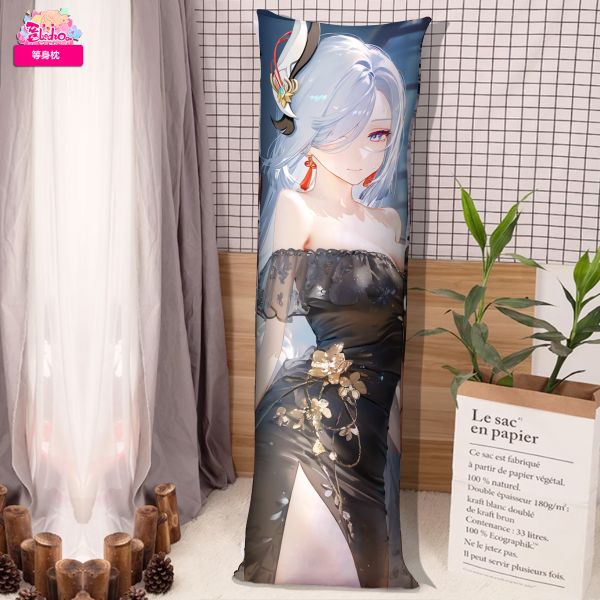 【海外代購】阿喵畫社 墨紗韻 申鶴 8k超大高清裝飾畫 等身枕 床頭地墊 午睡毛毯 