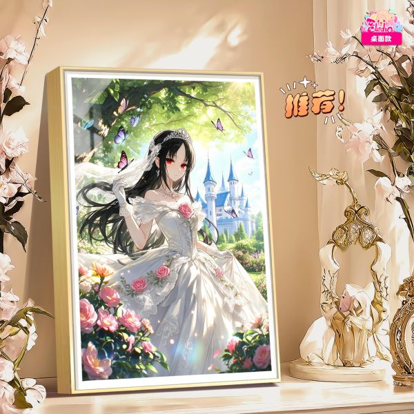【海外代購】阿喵畫社 婚紗 四宮輝夜 新品12K超清主題裝飾畫週邊 床頭地墊 冰箱貼 