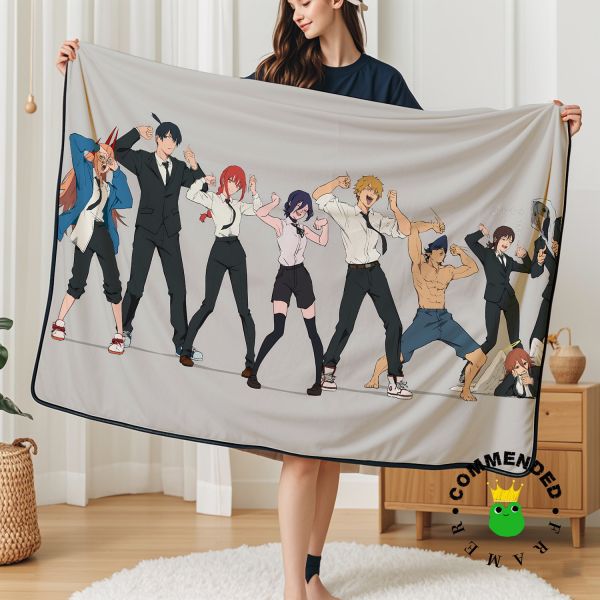 【海外代購】皇呱 《全員狂歡》 鏈鋸人 蕾塞篇全員狂歡週邊裝飾畫 午睡毯  地毯 