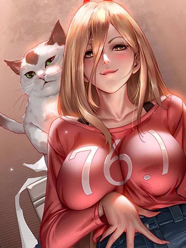 【海外代購】巴洛克 《貓咪帕瓦》鏈鋸人蕾塞篇裝飾畫冰箱貼 