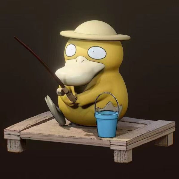 【預定】Golden City 哥達鴨進化組&釣魚可達鴨+攝像可達鴨組&釣魚呆呆獸 