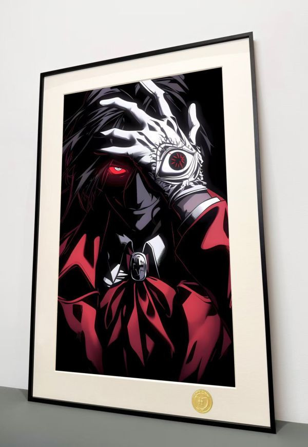 【海外代購】H2 《阿卡多》皇家國教騎士團Hellsing吸血鬼動漫二次元裝飾畫 
