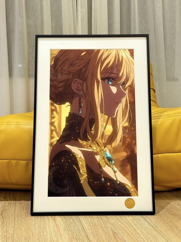 【海外代購】星空 《金光薇爾莉特》伊芙加登Violet薇妹紫羅蘭永恆花園動畫二次元裝飾畫 