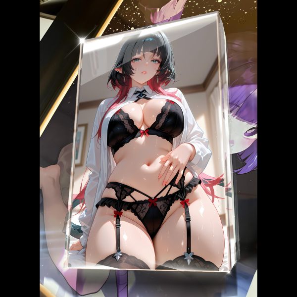 【海外代購】阿喵畫社 第五十五彈動漫卡磚絕區零黑絲簡社 亞克力加厚紀念收藏磚 午睡毛毯 大護腕滑鼠墊 