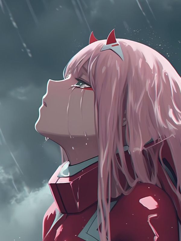 【海外代購】星空《雨之零二》Zero Two國家隊DARLING in the FRANXX動畫裝飾畫 