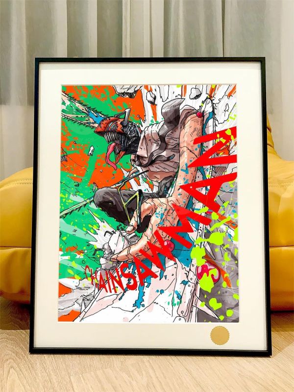 【海外代購】星空《Chainsaw Man》電鋸人裝飾畫 