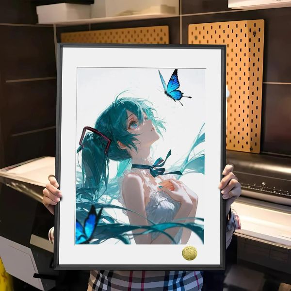 【海外代購】皇呱 《青蝶初音》初音未來裝飾畫 午睡毯  地毯 