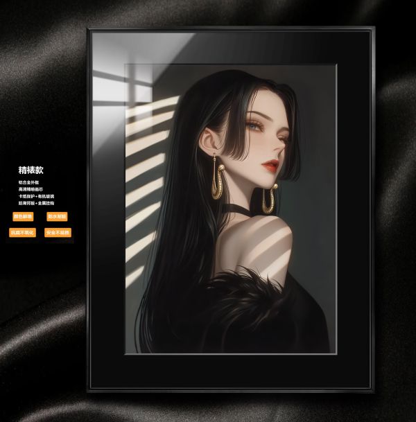 【海外代購】阿喵畫社 展館級《海賊王》墨莎韻 香肩 女帝 8k超清精裱畫 