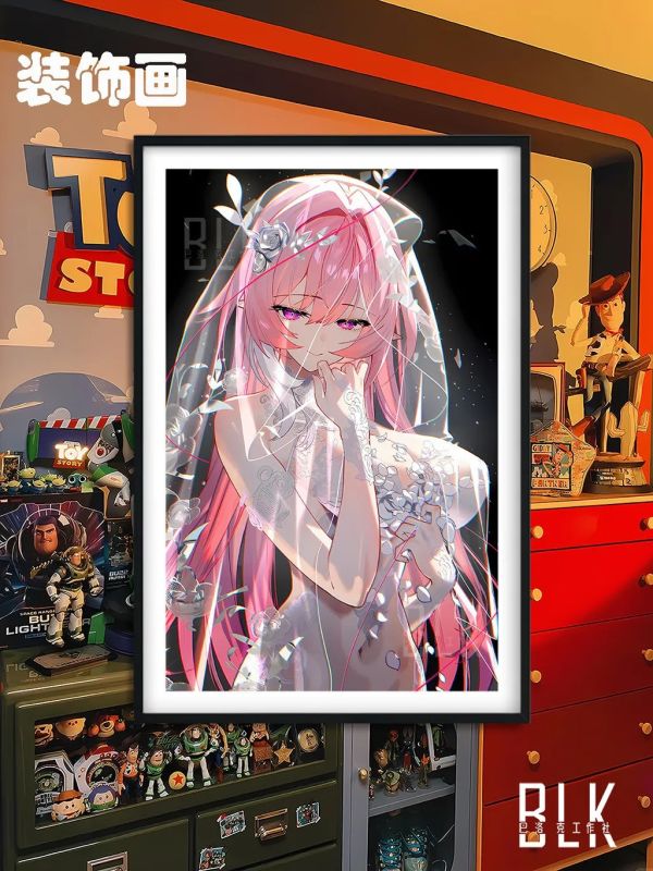 【海外代購】巴洛克 《昔漣》崩壞：星穹鐵道Cyrene裝飾畫冰箱貼 